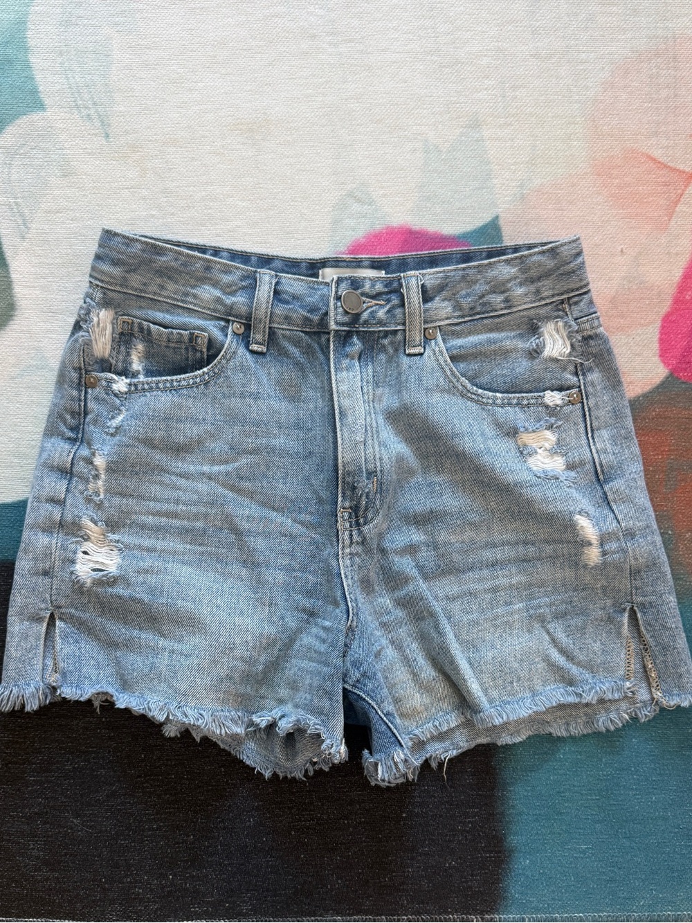 Grey Bandit Denim Mom Shorts